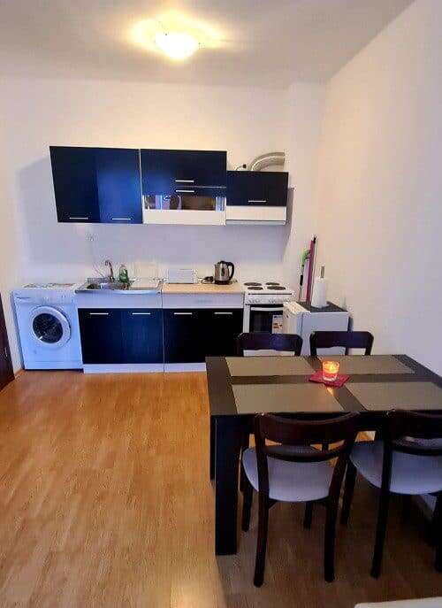 Interior view of a furnished 1-bedroom apartment in Sunny Day 6, Sunny Beach, Bulgaria.