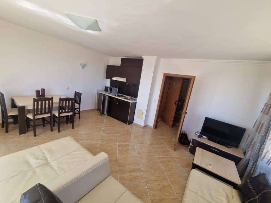 Sea view top floor studio with terrace in Sveti Vlas.