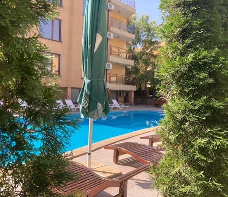 Sea view studio with panoramic terrace in Sveti Vlas, Bulgaria.