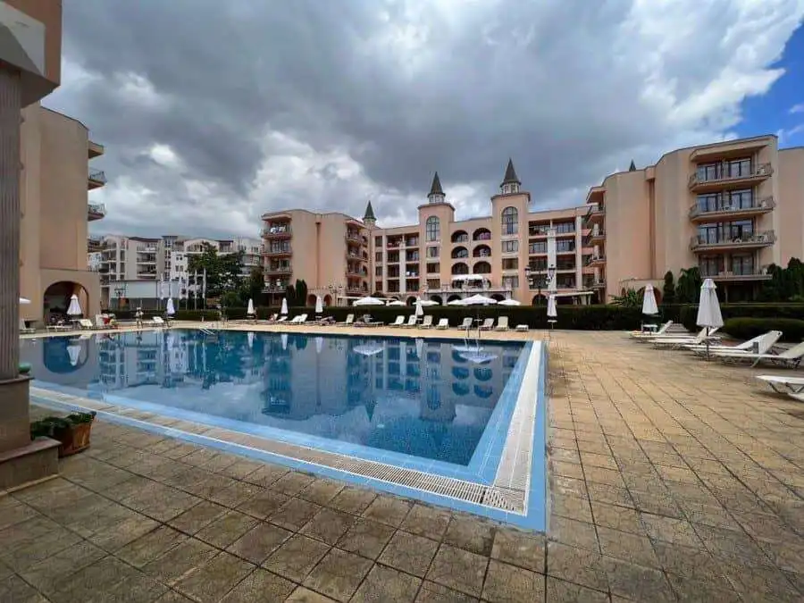 Spacious Studio Apartment with Pool View Pool view studio apartment in Palazzo, Sunny Beach, 52 sq.m.