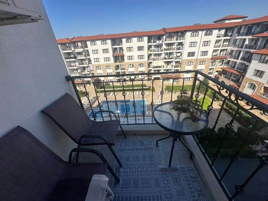Top floor studio with pool views in Apollon apartments, Ravda, 34 sq.m.
