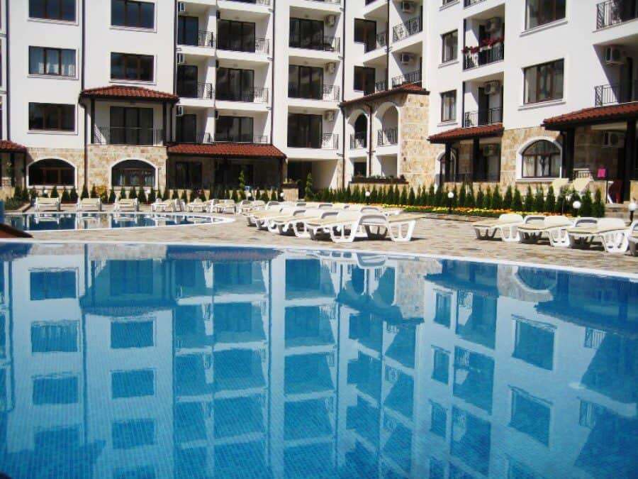 Top floor studio with pool views in Apollon apartments, Ravda, 34 sq.m.
