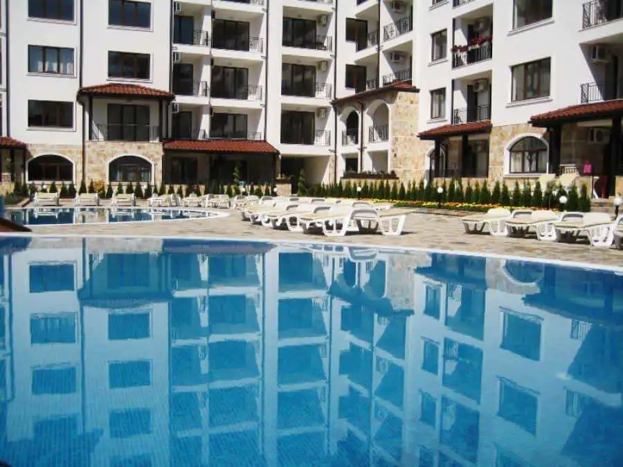 Top floor studio with pool views in Apollon apartments, Ravda, 34 sq.m.
