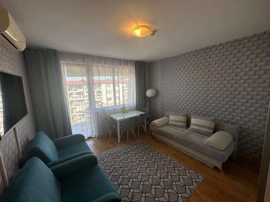 Apollon apartments Ravda with pool views, 34 sq.m. studio, top floor, bright living space, balcony,.