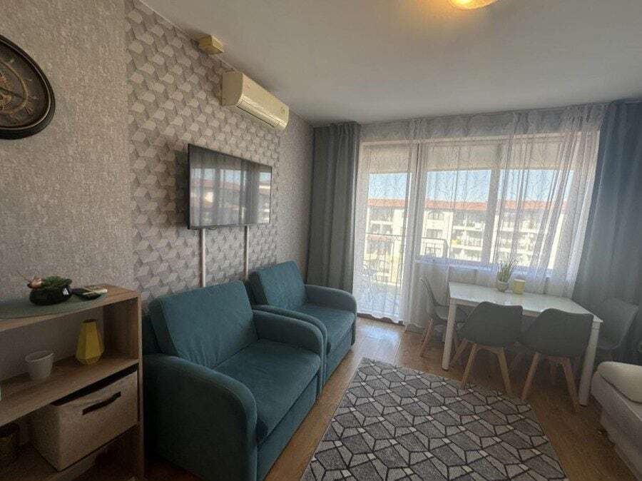 Bright studio apartment with pool views in Apollon, Ravda, 34 sq.m.