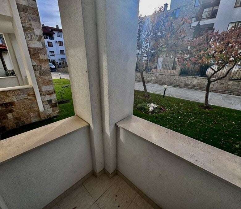 Cozy ground floor studio with garden views in Apollon apartments, Ravda, offering 31 sq.m. of living.