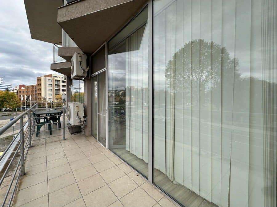Balcony with glass doors in Perla, Sunny Beach, just 300m from the beach.