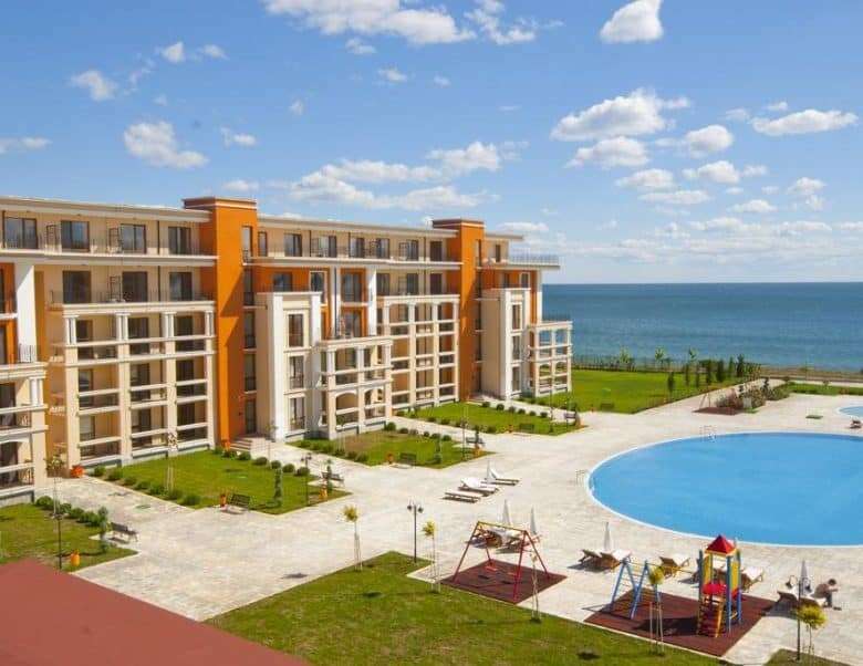Sea view luxury studio at Prestige Fort Beach, Sveti Vlas, Bulgaria.