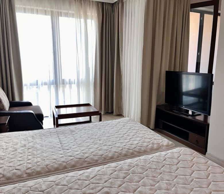 Modern studio with sea view, 56 sq.m., at Barcelo Royal Beach, Sunny Beach.