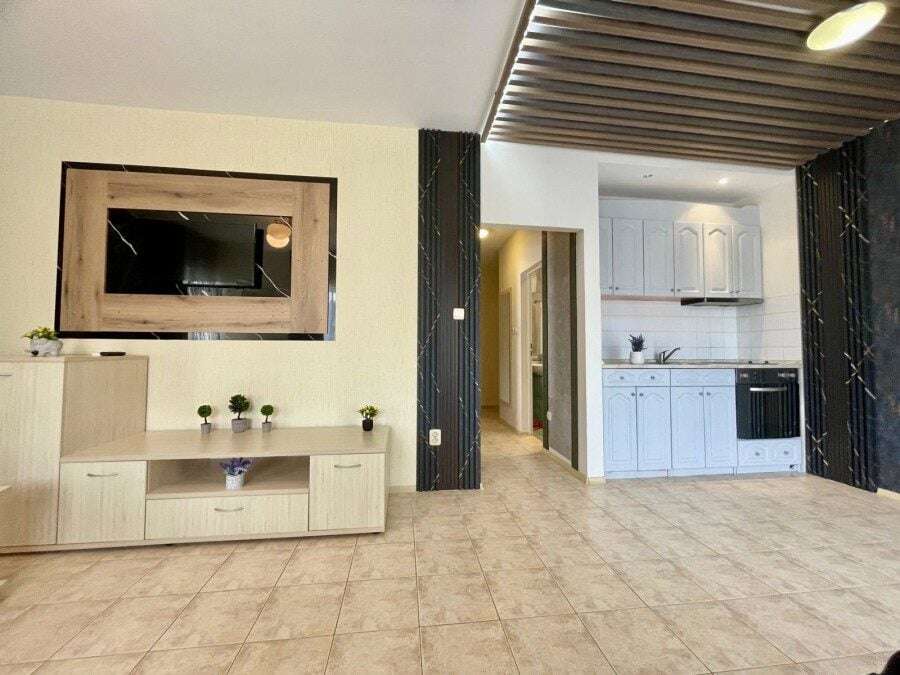 Bright interior of a 1-bedroom apartment with pool view in Belle Air, Sveti Vlas, just 300m from the.