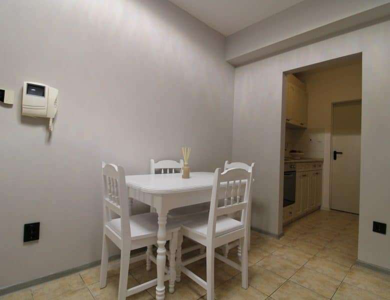 Interior view of a bright, modern 2-bedroom ground floor apartment in Sveti Vlas, near the sea.
