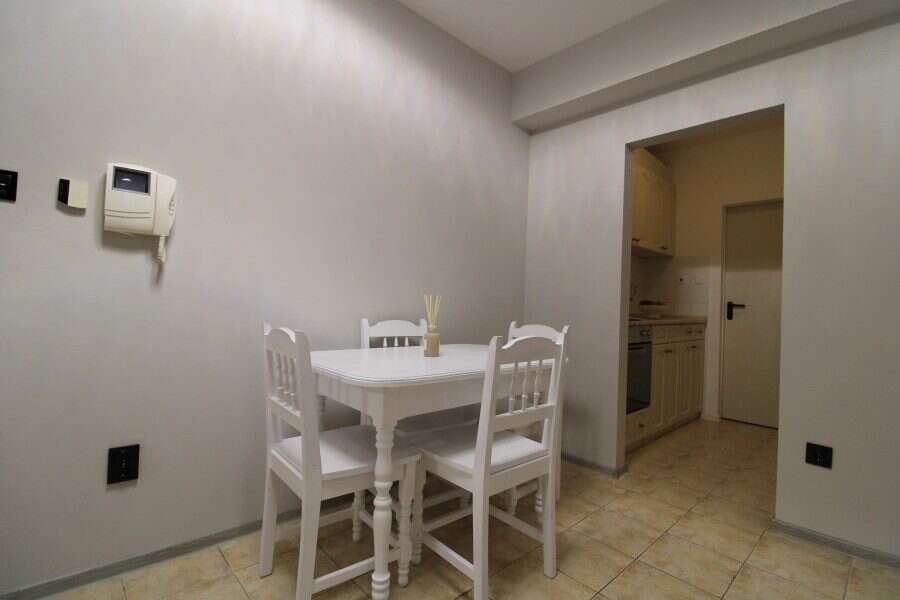 Interior view of a bright, modern 2-bedroom ground floor apartment in Sveti Vlas, near the sea.