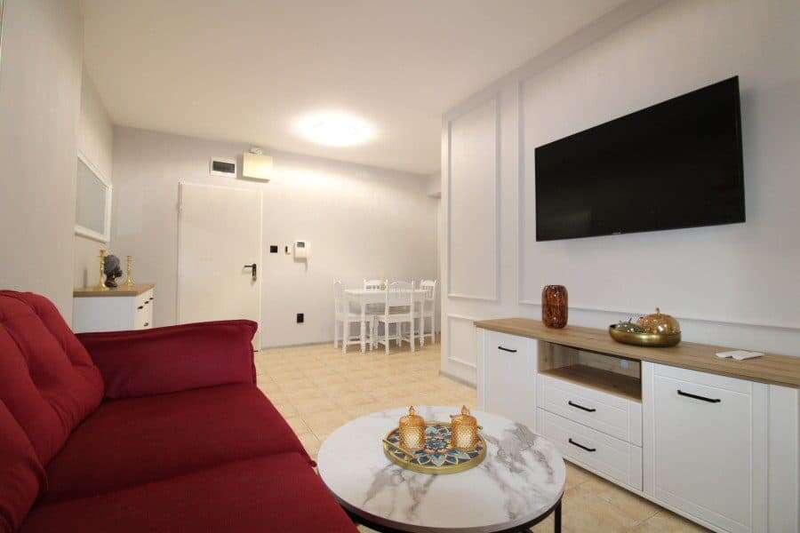 Interior view of a 2-bedroom ground floor apartment in Belle Air, Sveti Vlas, near the sea.