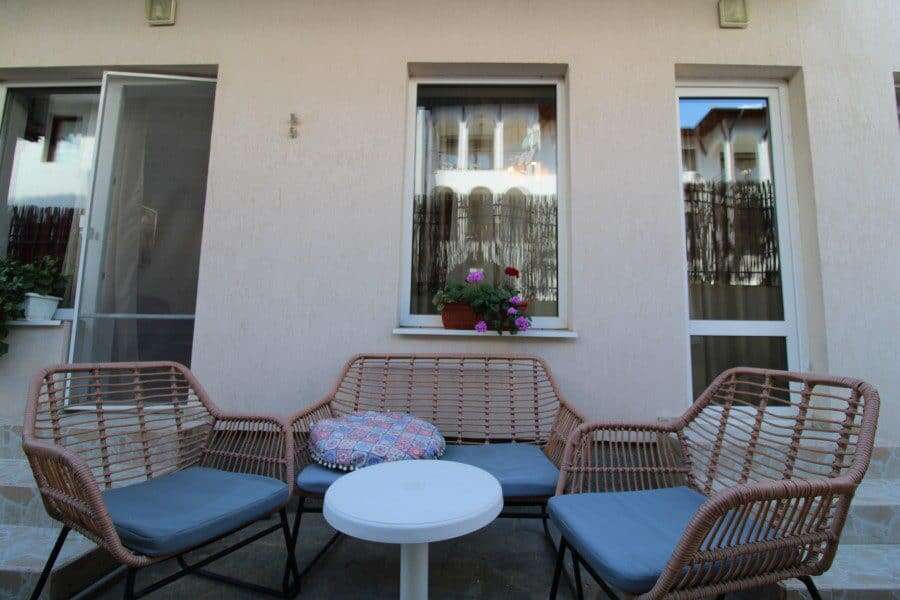 Ground floor 2-bedroom apartment near the sea in Sveti Vlas, Bulgaria.