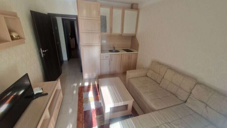 Bright 1-bedroom apartment with pool view in Harmony Suites, Sunny Beach. 60 sq.m. of comfortable li.