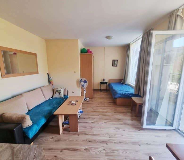 Bright 1-bedroom apartment with 47 sq.m. in Dawn Park, Sunny Beach, perfect for relaxing holidays.