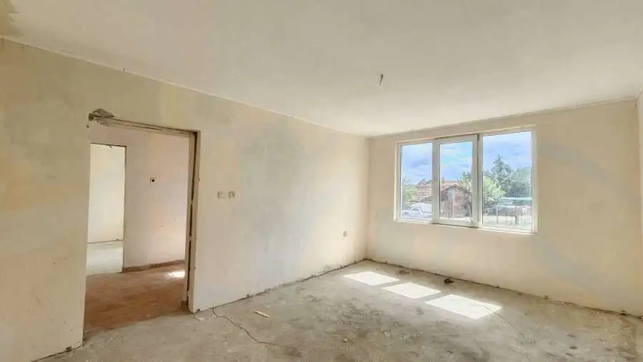 Interior view of a 2-bedroom bungalow in Dyulevo, near Sredets, Bulgaria.