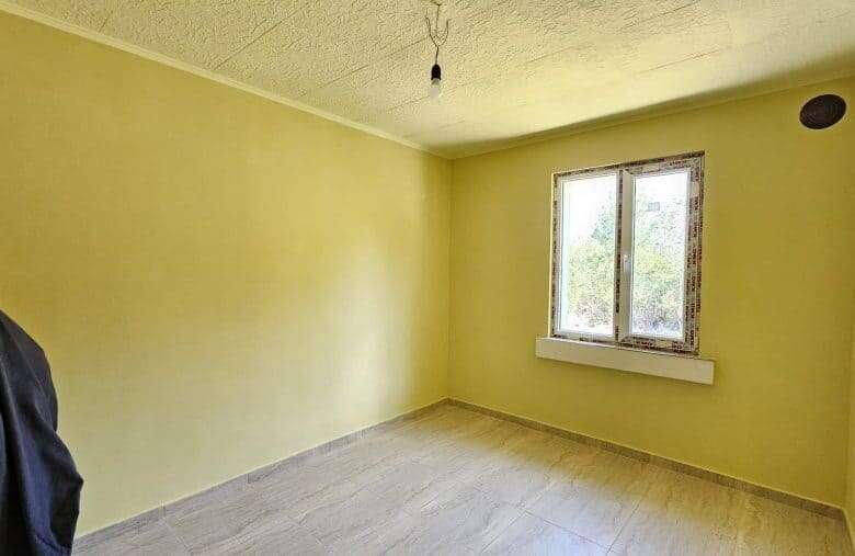 Interior of a newly renovated house with large window in Dyulevo, 25 km from Burgas.