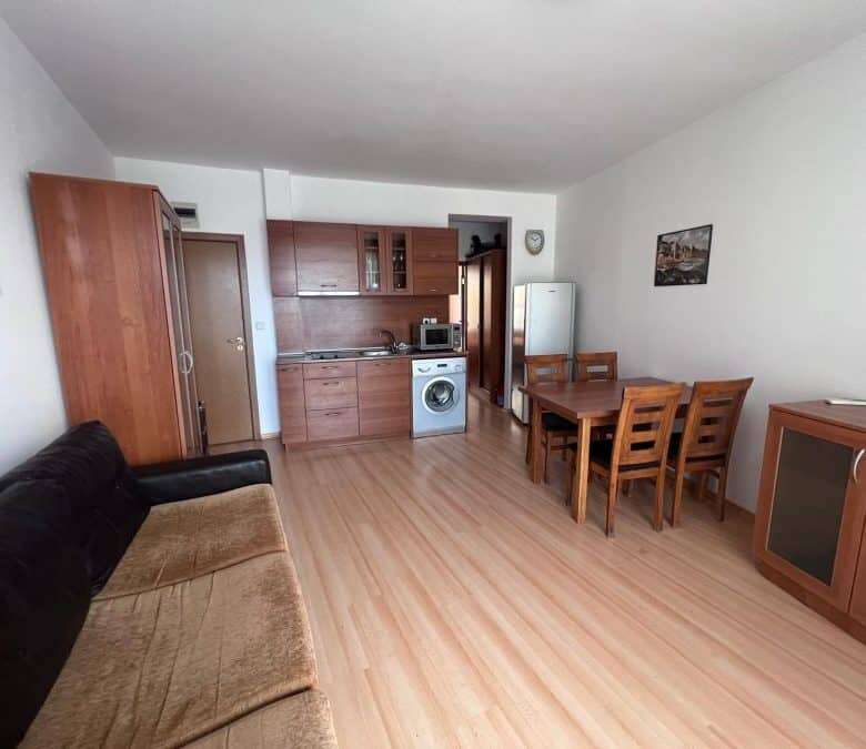 Spacious 1-bedroom apartment with pool view in Sunny Day 3 Premium, Sunny Beach, offering 62 sq.m. o.