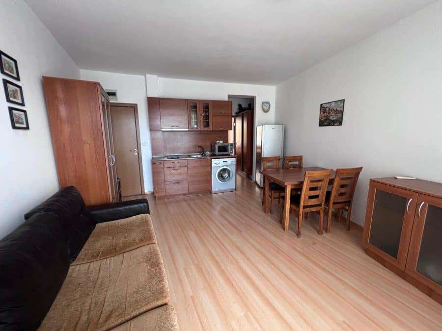 Spacious 1-bedroom apartment with pool view in Sunny Day 3 Premium, Sunny Beach, offering 62 sq.m. o.