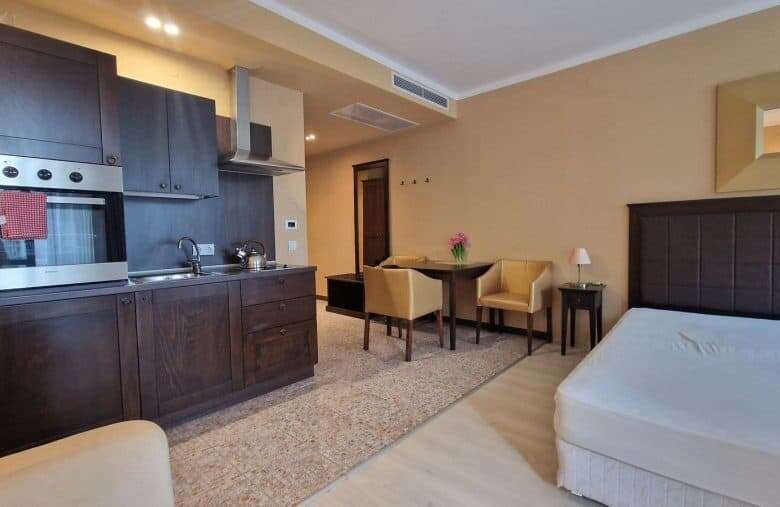 Studio apartment with pool view at Barcelo Royal Beach, Sunny Beach, 48 sq.m.