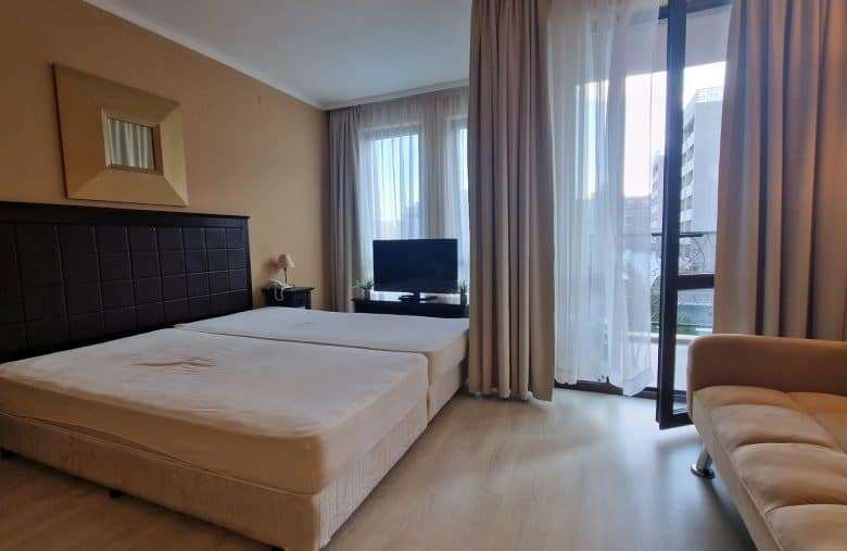 Studio apartment with pool view at Barcelo Royal Beach in Sunny Beach, 48 sq.m.