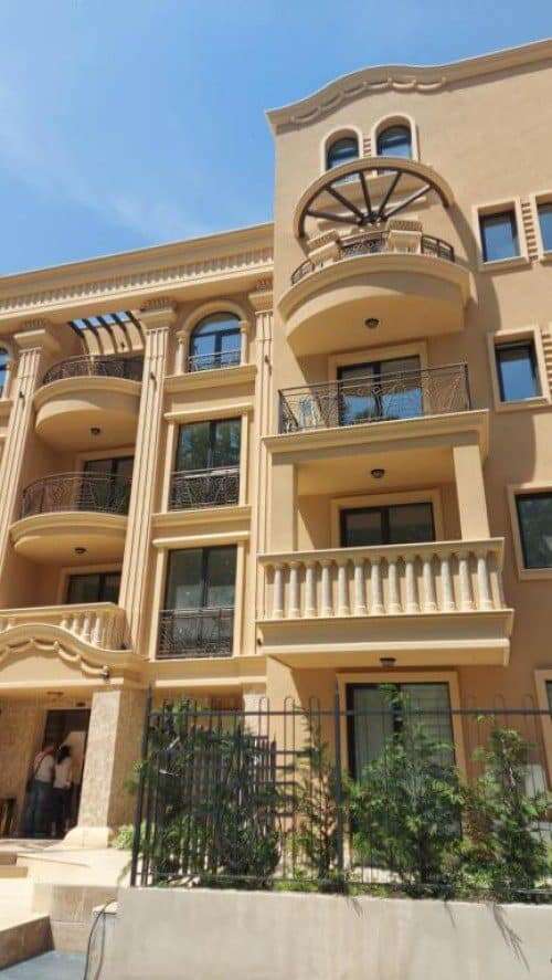 Newly built apartment in Sunny Beach with balconies and stylish architecture.