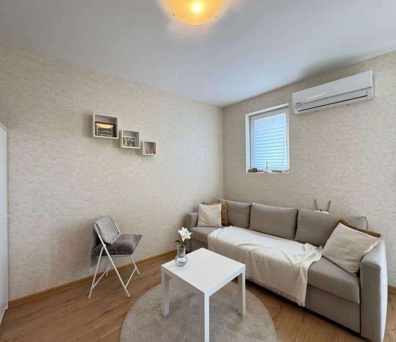 Furnished studio apartment of 30 sq.m. in newly built Aphrodite Park, Sunny Beach, ideal for comfort.