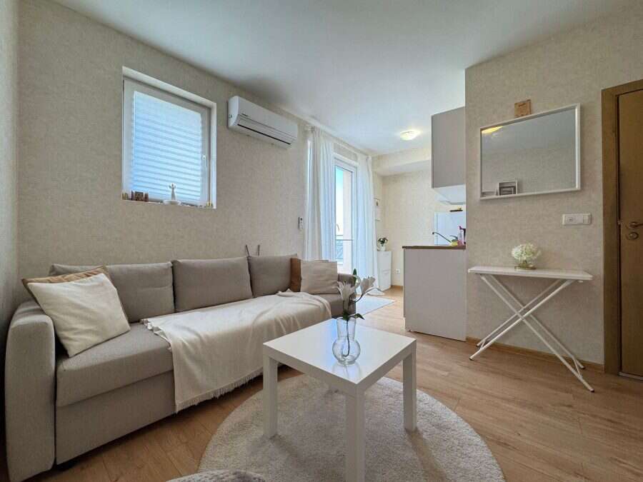Cozy fully furnished 30 sq.m. studio in newly built Aphrodite Park, Sunny Beach, ideal for comfortab.