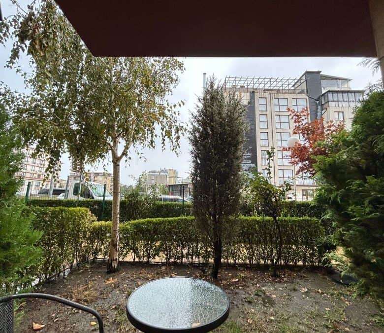 Ground floor studio with kitchen, 34 sq.m., in Tarsis Club and SPA, Sunny Beach.