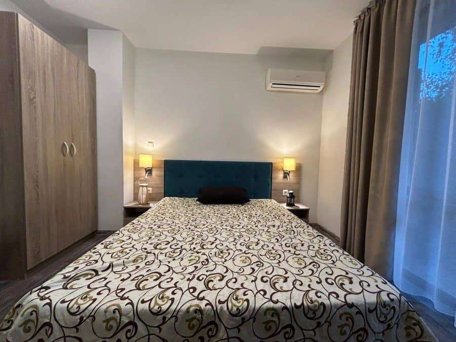 Cozy ground floor studio with kitchen, 34 sq.m. at Tarsis Club and SPA in Sunny Beach.