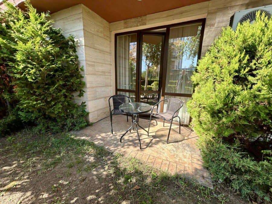 Studio apartment with garden view in Tarsis Club and SPA, Sunny Beach.