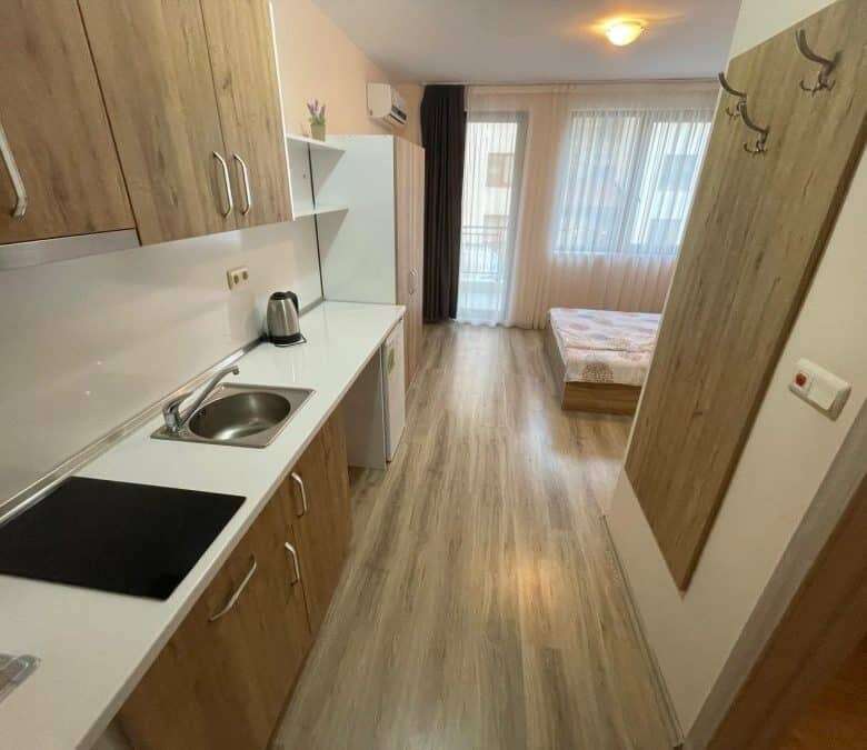 Fully furnished studio apartment with garden views in Apollon, Ravda, 31 sq.m.