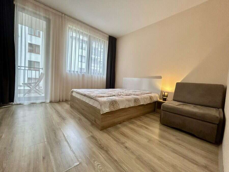Modern studio with garden views, 31 sq.m., in Apollon apartments, Ravda.