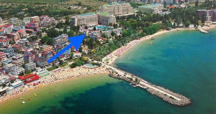 Sea View 2-Bed Apartment in Nessebar First sea line 2-bedroom apartment for sale in Nessebar, with stunning sea views and close to the be.