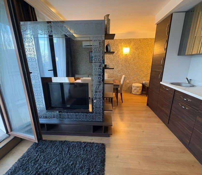 Interior view of a modern 2-bedroom, 2-bath apartment in Harmony Palace, Sunny Beach.