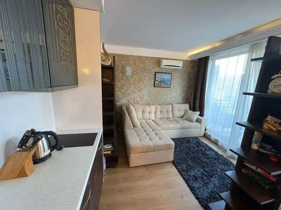 Spacious 2-bedroom, 2-bath apartment of 89 sq.m. in luxurious Harmony Palace, Sunny Beach. Perfect f.