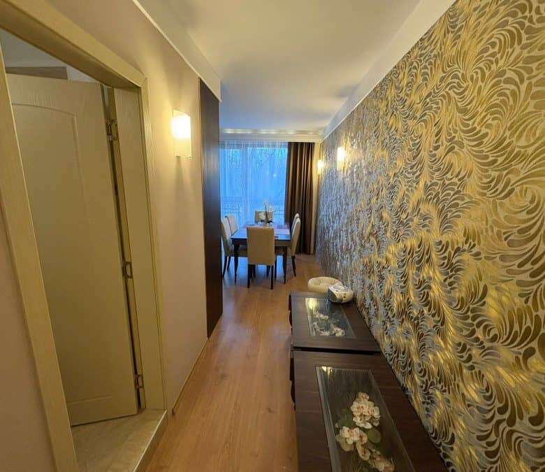 Interior view of a modern 2-bedroom apartment in Harmony Palace, Sunny Beach.
