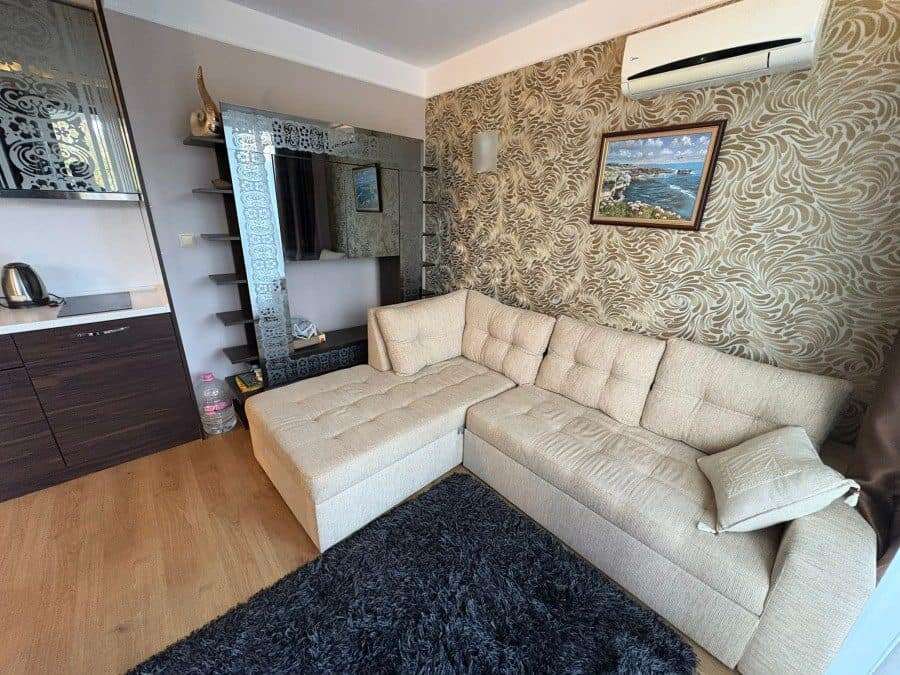 Spacious 2-bedroom, 2-bath apartment with stylish interior in Harmony Palace, Sunny Beach. Perfect f.
