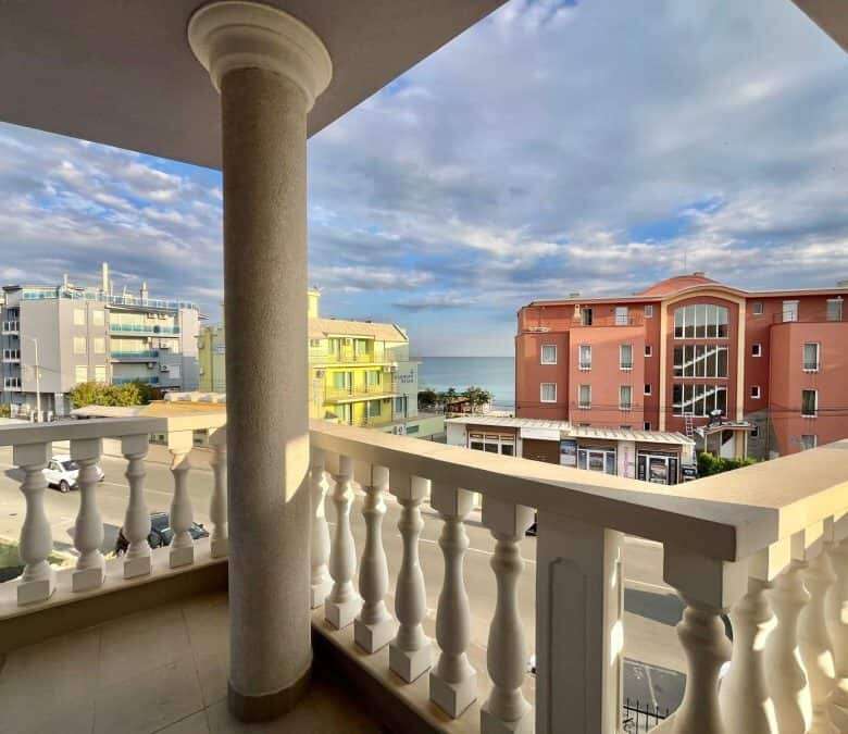 Balcony view of Nessebar with sea in the background, 30m from the beach.