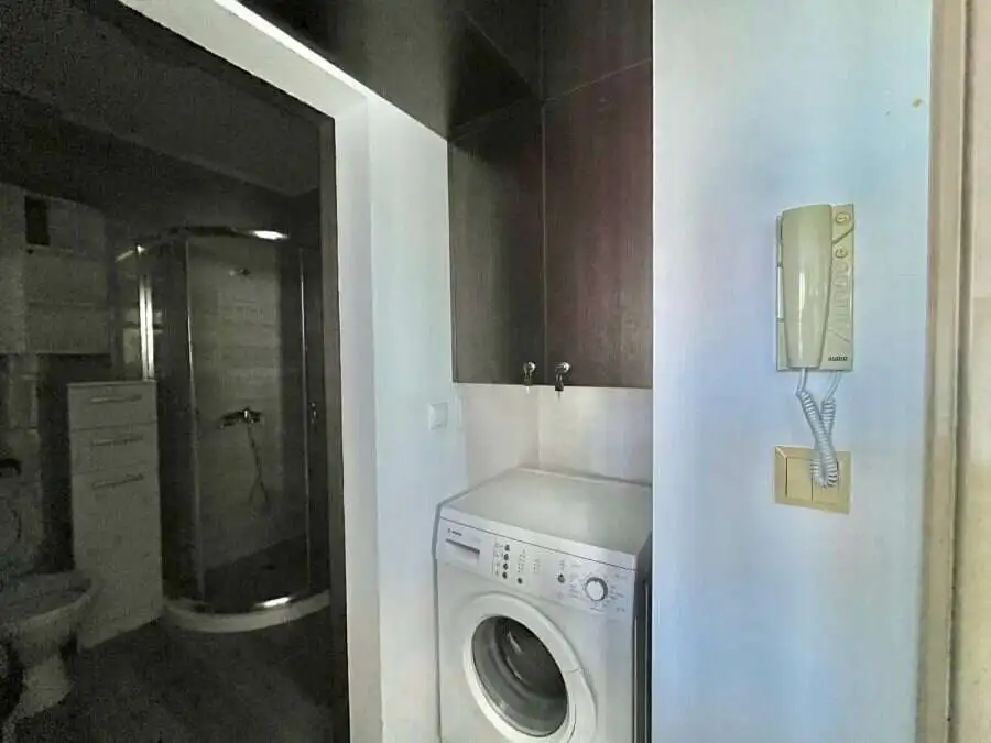 Bright interior of a 1-bedroom apartment near the beach in Nessebar with sea views.