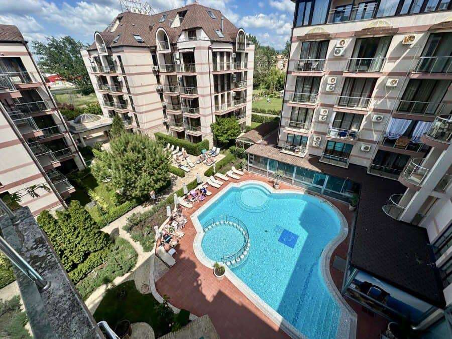 Spacious 75 sq.m. apartment with pool view in Tarsis - Club & Spa, Sunny Beach.