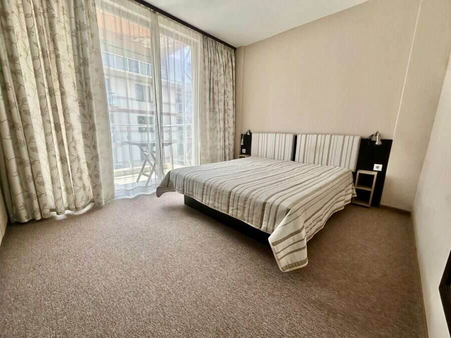 Spacious 2 bedroom, 2 bathroom apartment with balcony in Tarsis - Club & Spa, Sunny Beach.