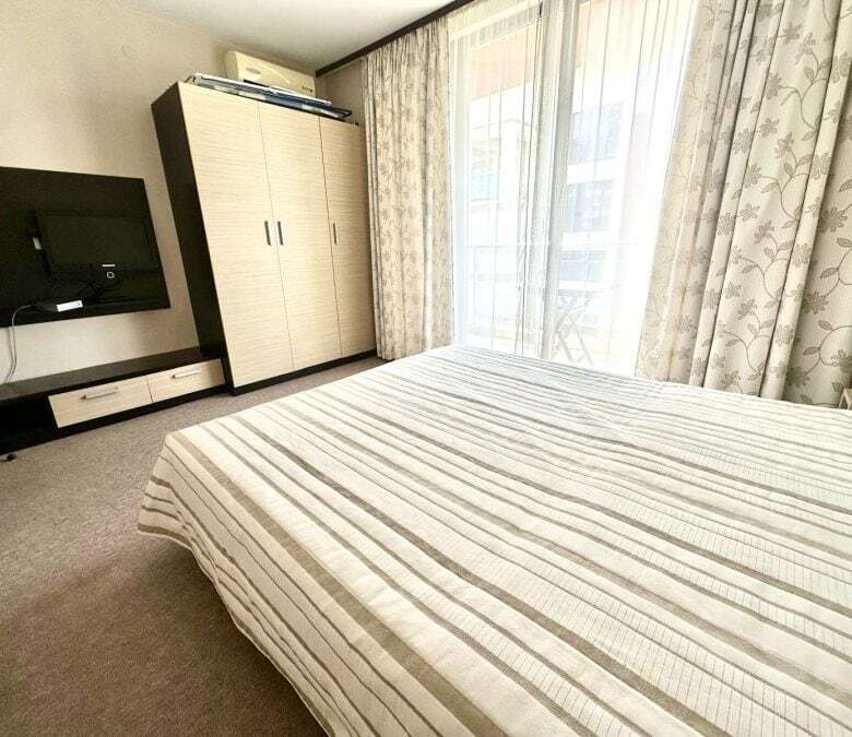 Spacious 2-bedroom, 2-bath apartment in Sunny Beach, 75 sq.m.