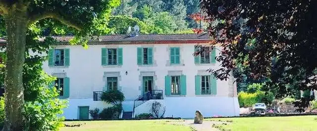 Elegant country estate in Branoux les Taillades, Occitanie, with lush gardens and historic architect.