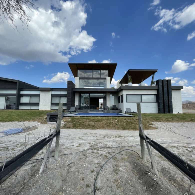 Luxurious vineyard estate with contemporary design, spacious interiors, and scenic views in San Migu.