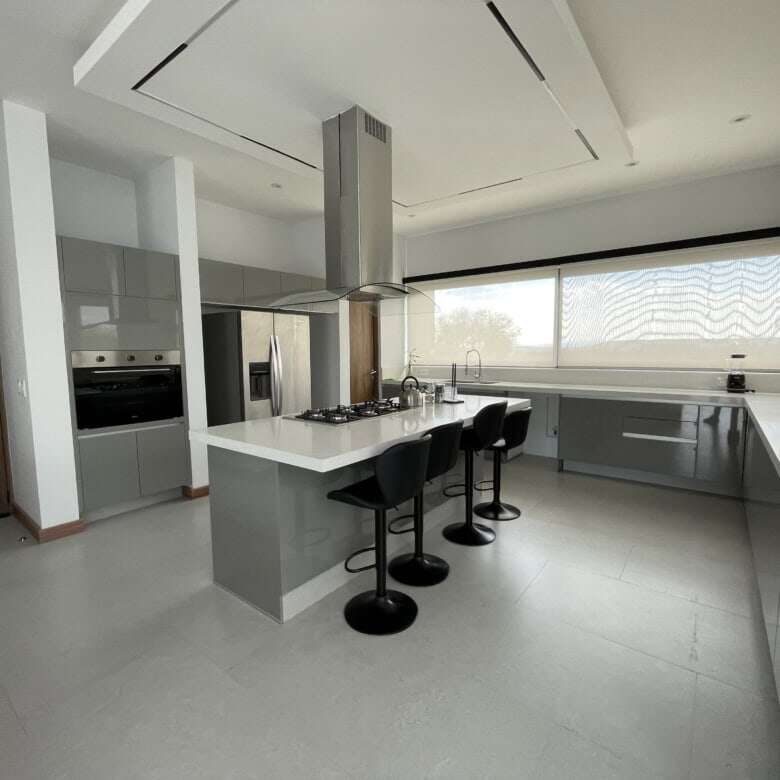 Modern kitchen with sleek design and high-end appliances in San Miguel de Allende.