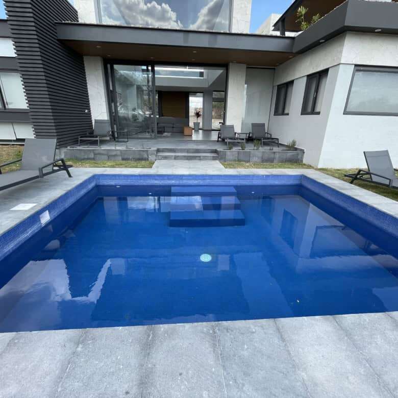 Luxury vineyard estate with private pool in San Miguel de Allende, Mexico. Modern design, outdoor lo.