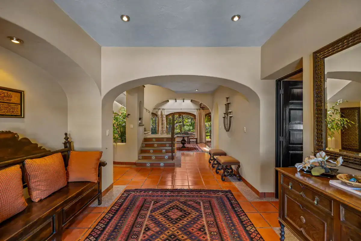 Elegant Rancho Los Labradores Home Interior Elegant Rancho Los Labradores home interior with traditional decor and spacious entryway in San Migu.