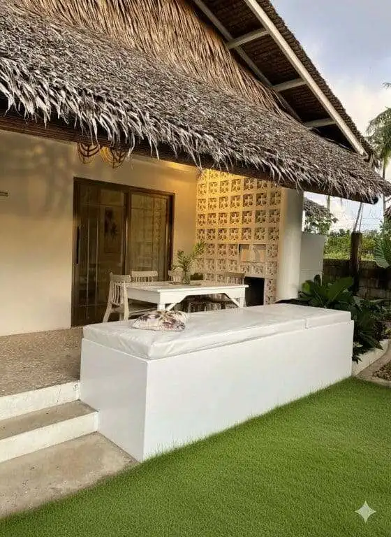 Charming 3-bedroom house in Siargao Island with tropical design and outdoor living space. Perfect fo.
